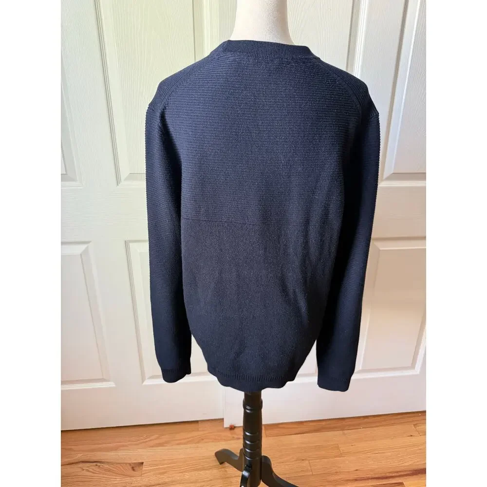 Ted Baker London Navy Ribbed Knit Sweater Womens Size 4